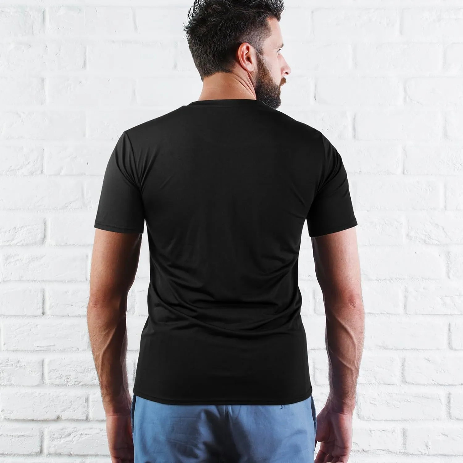 2&5 Pack Men's Sports T Shirts,Crew Neck Breathable Quick-Dry Short Sleeve, Lightweight Tee for Athletic Running