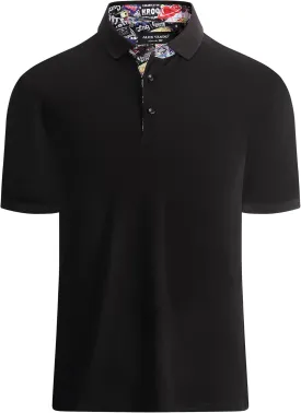Alex Vando Mens Polo Shirts Short Sleeve Regular Fit Fashion Designed Shirt