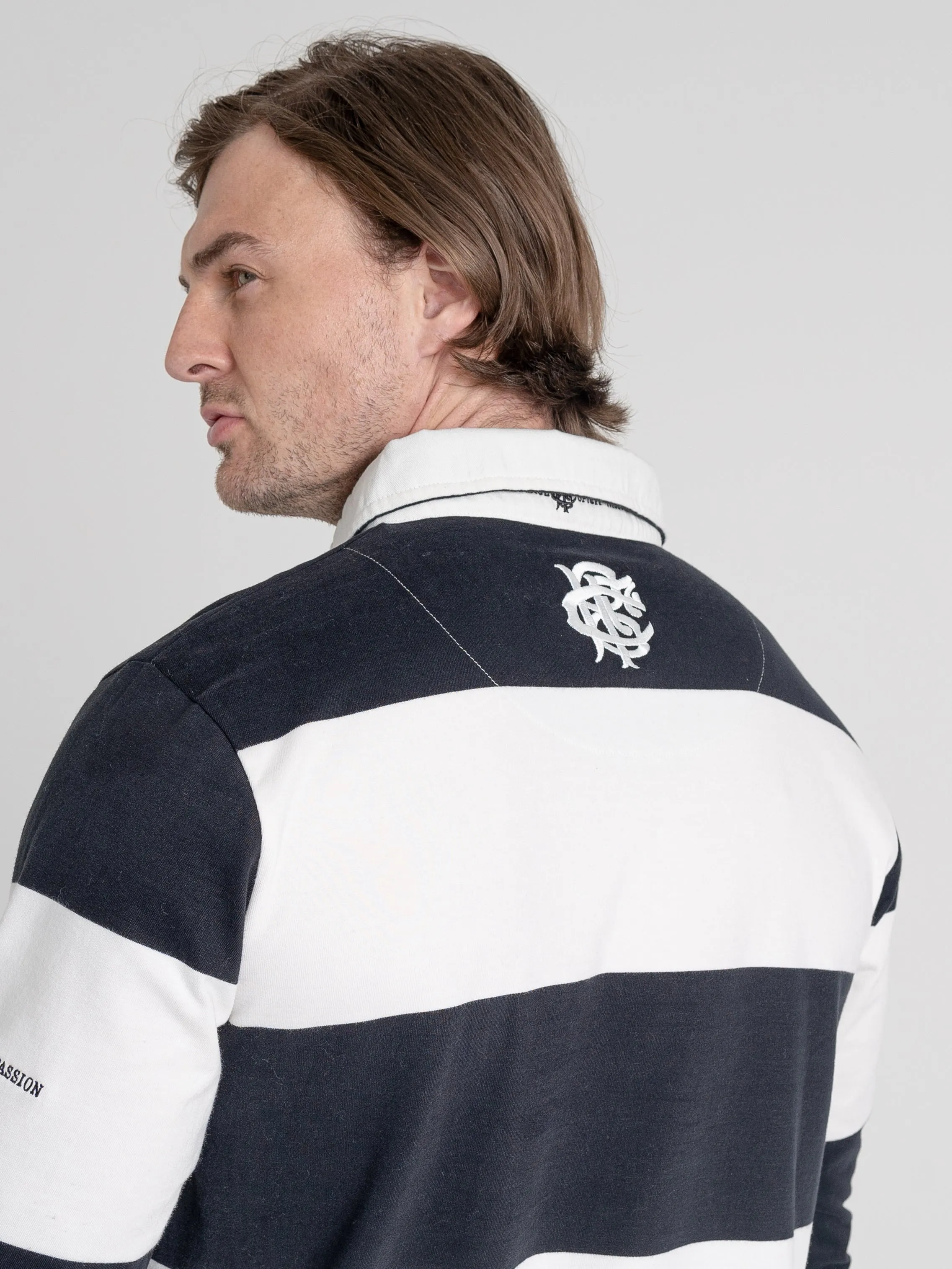 Barbarian FC Black/White Long Sleeve Heritage Jersey