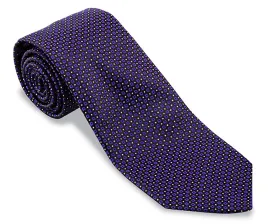 Black/Purple Langmore Micro Necktie - F5143