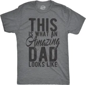 Crazy Dog Mens T Shirt Best Buckin Dad Ever for Amazing Dad Funny Fathers Day Tees