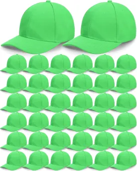 Foaincore 36 Pack Blank Baseball Cap Bulk Adjustable Back Strap Sublimation Hats Plain Unisex Trucker Hat for Men Women