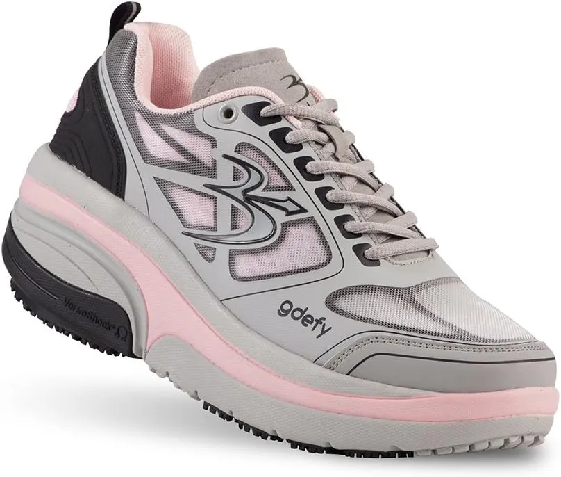 G-DEFY ION Womens Orthopedic Walking Shoe | VersoShock Technology for Pain Associated with Prolonged Standing or Walking | Arch Support | Diabetic Shoes | Wide Shoes | Free Custom Orthotic