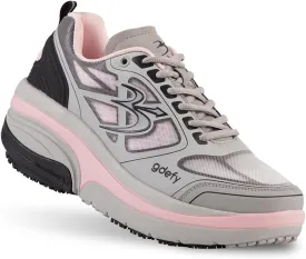 G-DEFY ION Womens Orthopedic Walking Shoe | VersoShock Technology for Pain Associated with Prolonged Standing or Walking | Arch Support | Diabetic Shoes | Wide Shoes | Free Custom Orthotic