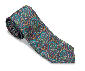 Green Bluffton Paisley Necktie - F5295