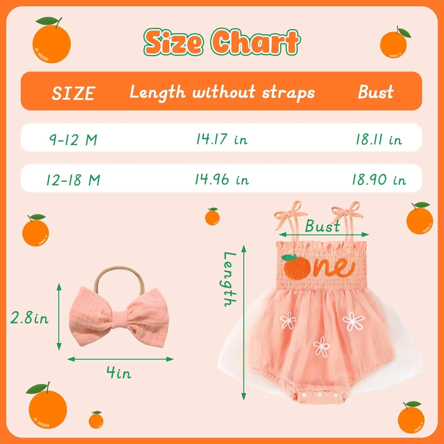 HONGTEYA Baby Girl 1st Birthday Outfit Girl First Birthday Clothes One Year Old Gifts Lace Romper Tulle Summer Newborn Dress