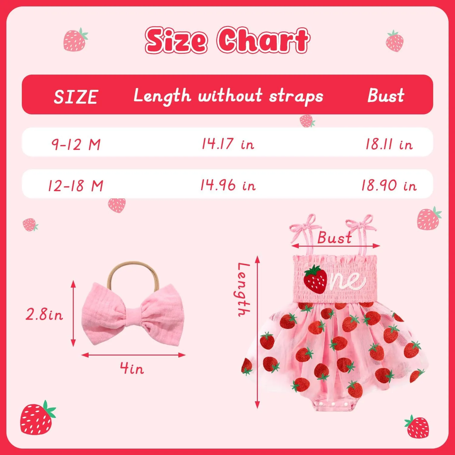 HONGTEYA Baby Girl 1st Birthday Outfit Girl First Birthday Clothes One Year Old Gifts Lace Romper Tulle Summer Newborn Dress