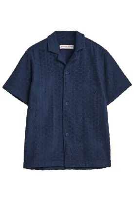 Howell Towelling Polo - Night Iris