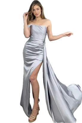 Jadore Evening Gown by – Elegant Strapless Dress with Off-Shoulder Detail
