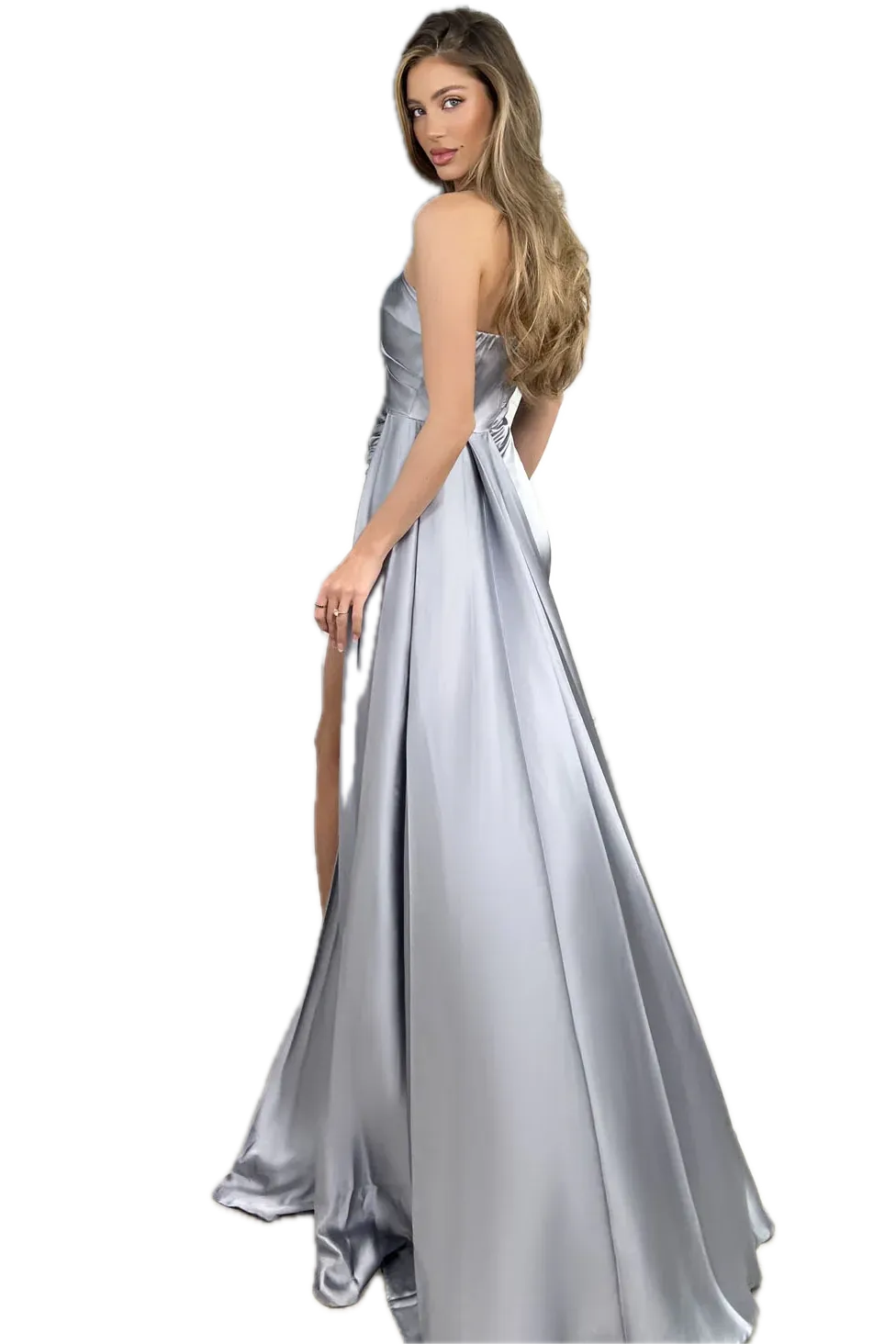 Jadore Evening Gown by – Elegant Strapless Dress with Off-Shoulder Detail
