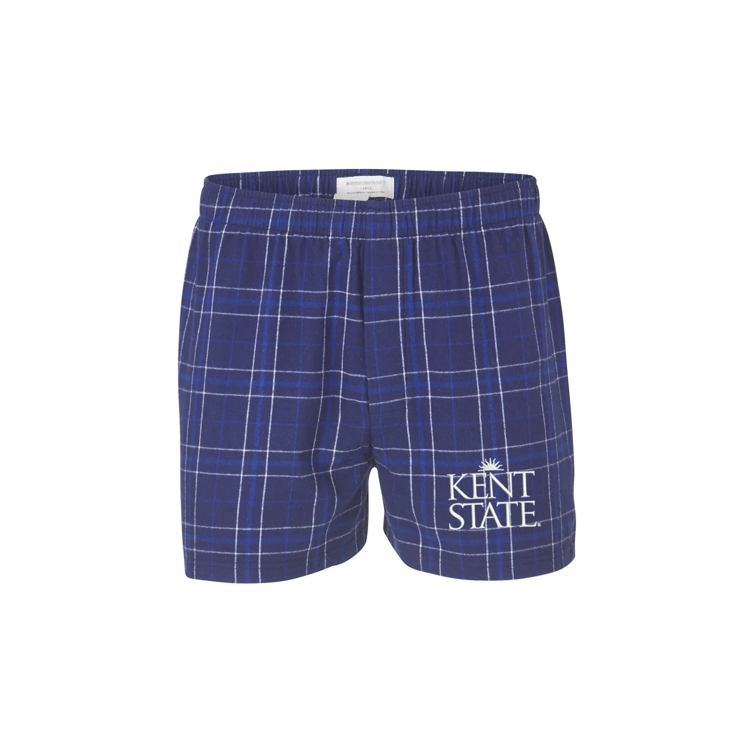 Kent State Flannel Boxers - Men