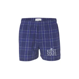 Kent State Flannel Boxers - Men