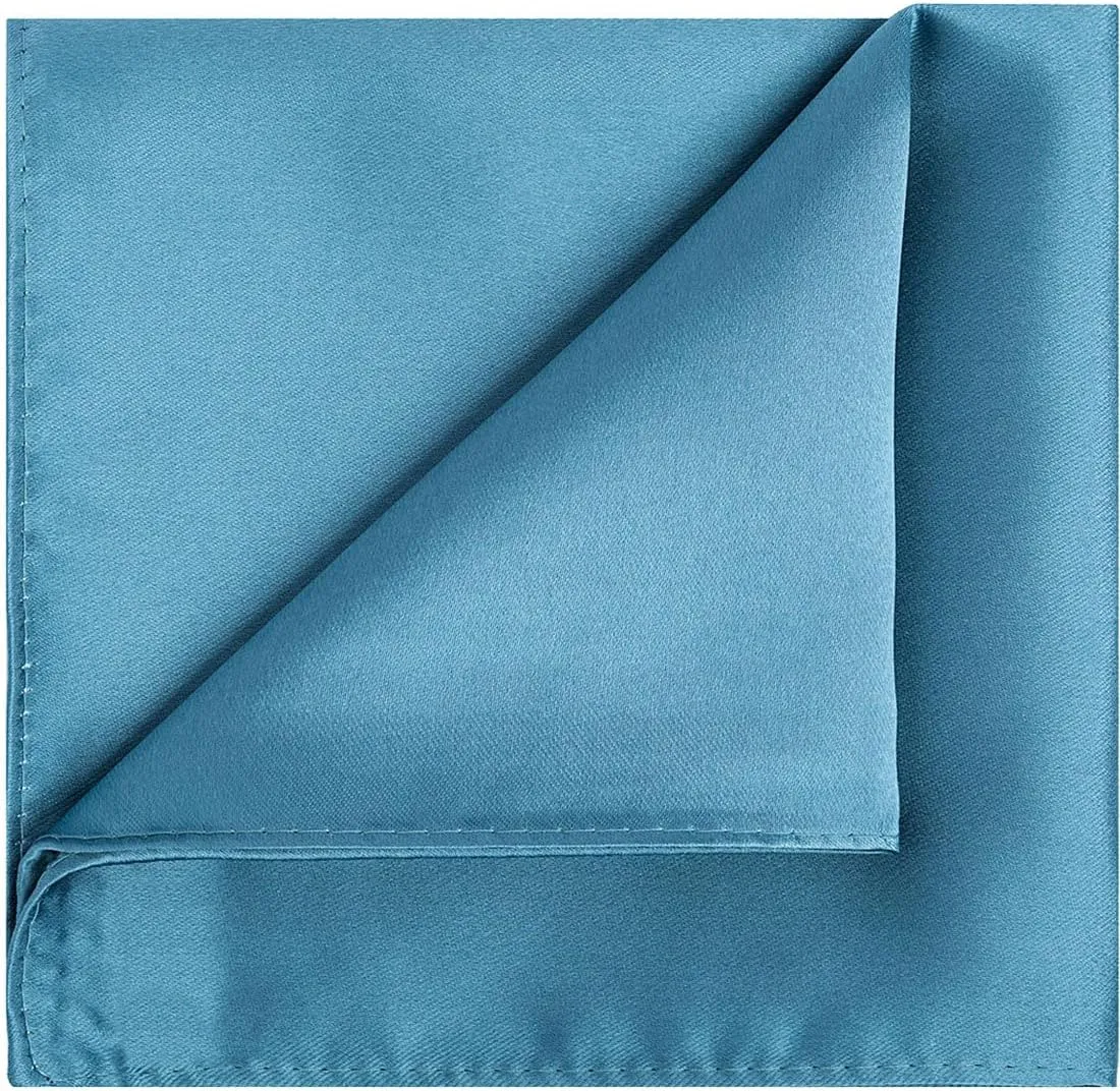 KissTies Satin Tie Set Solid Ties Mens Necktie   Pocket Square
