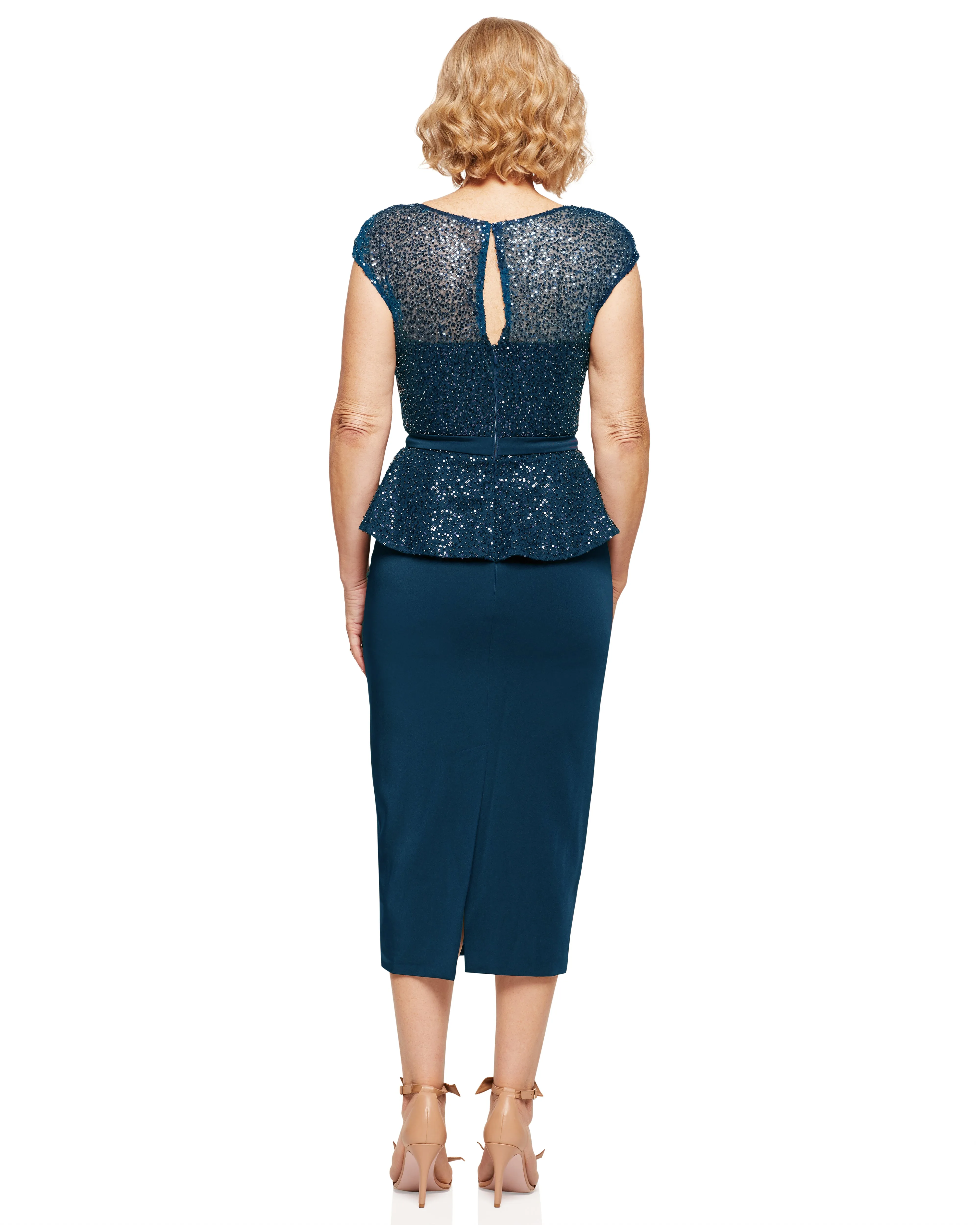Leia Peplum Midi - Made to Order