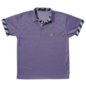 Men’s Short Sleeve Sports Polo Shirt -19. MASAMUNE Date Quick Dry Black Made in Japan