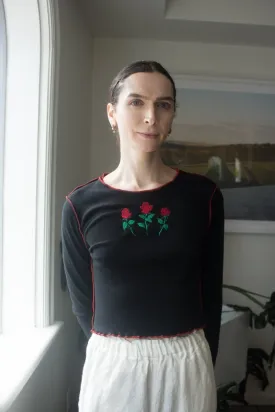 Mercedes Morin Erica Top (Black)