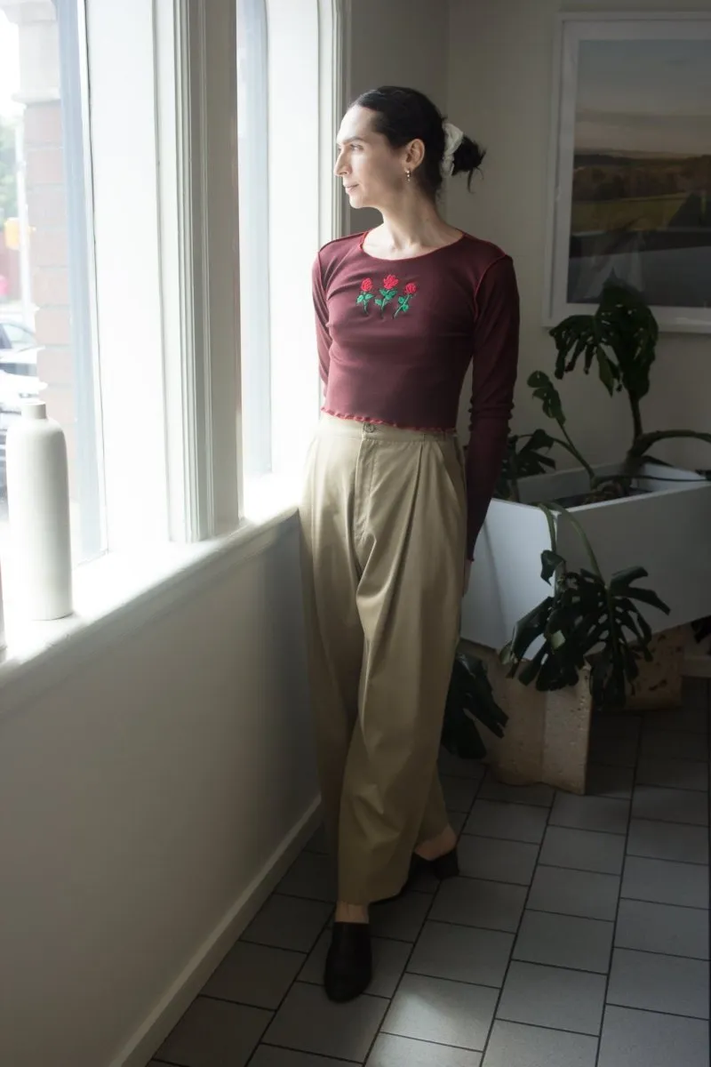 Mercedes Morin Erica Top (Burgundy)