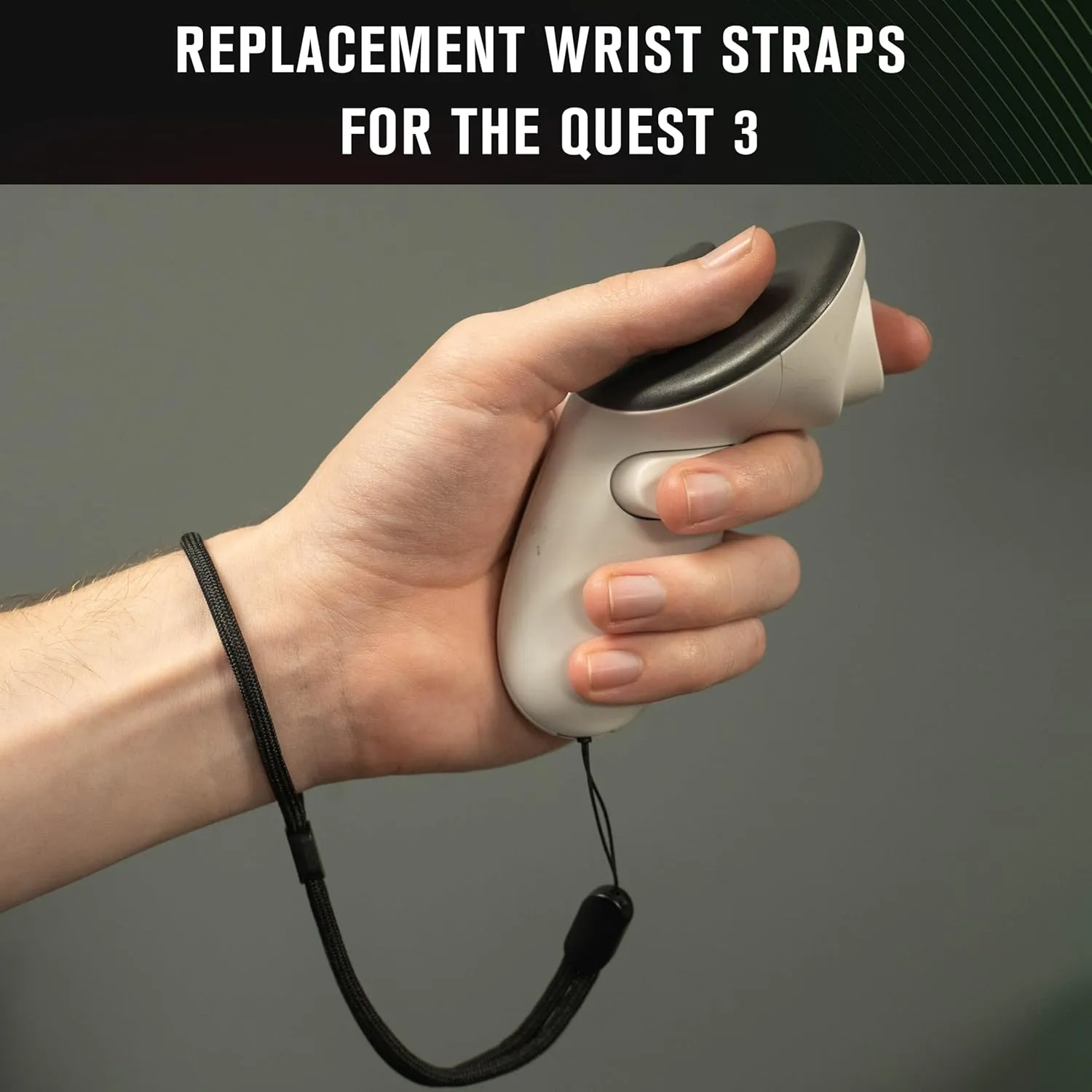 Meta Quest 3 Wrist Straps (2 Pack) - Durable & Adjustable Oculus Quest 3 Controller Straps