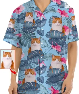 NAZENTI Personalized Hawaiian Shirt - Custom Face Shirt, Hawaiian Picture Shirts, Funny Hawaiian T-Shirt for Men Women 11