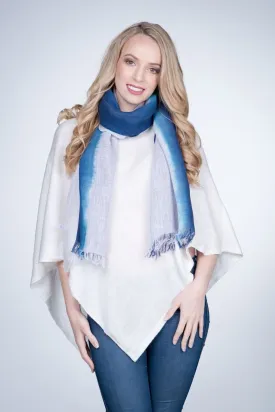 Nine Yaks Linen Scarf Blue