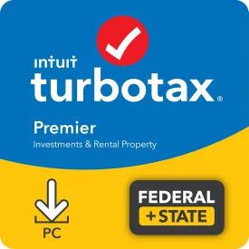 [Old Version] Intuit TurboTax Premier 2021, Federal and State Tax Return [PC Download]