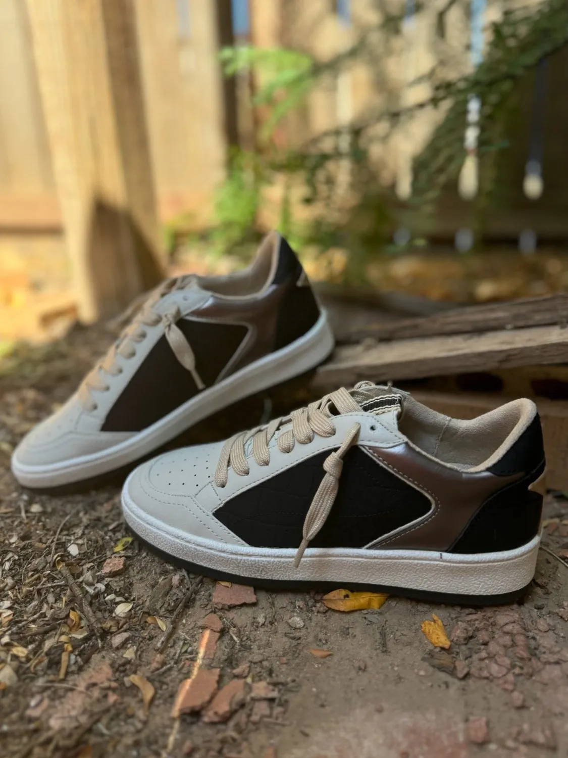 Park Black Croc Sneaker by Shu Shop