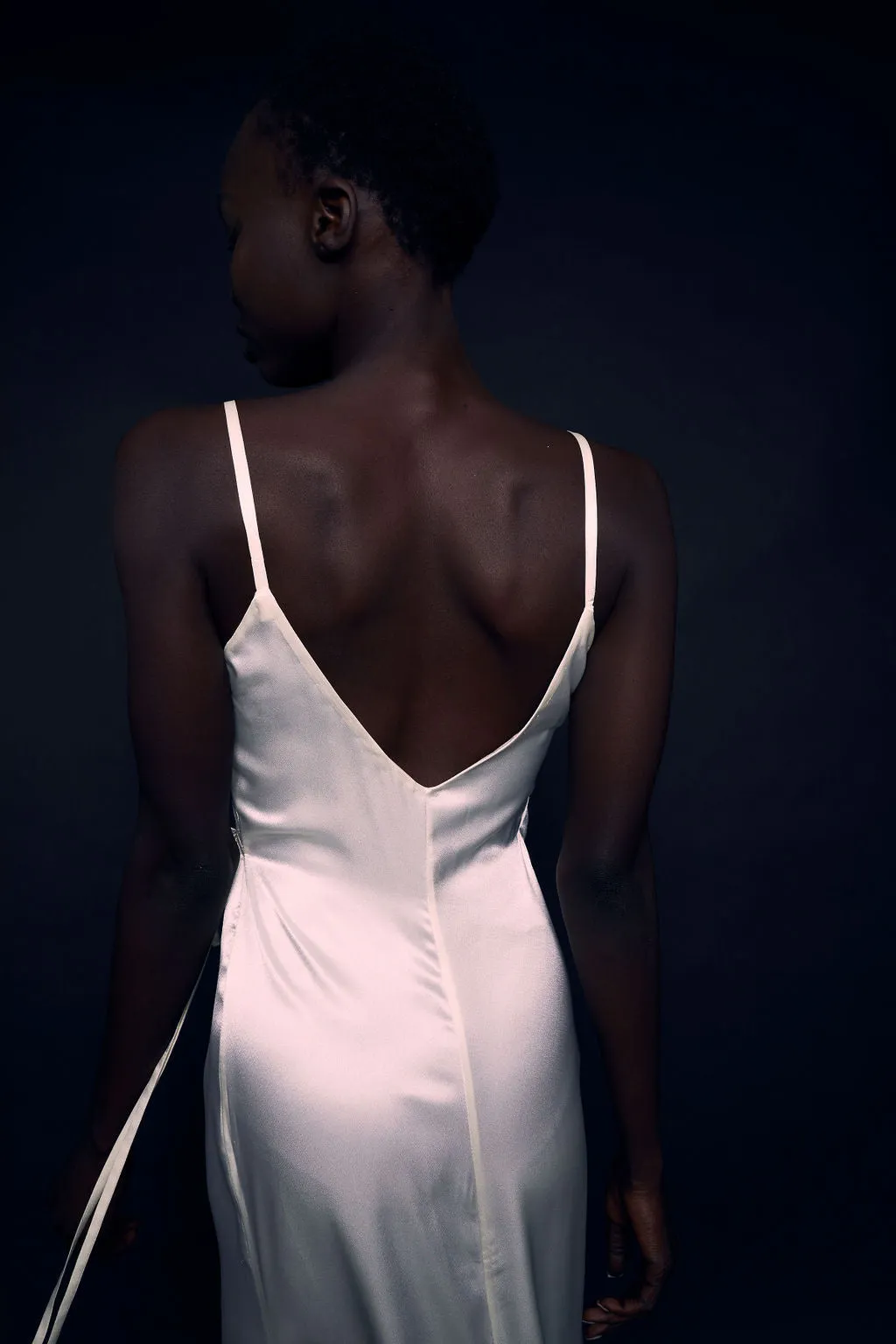 Pearl Silky Wrap Gown