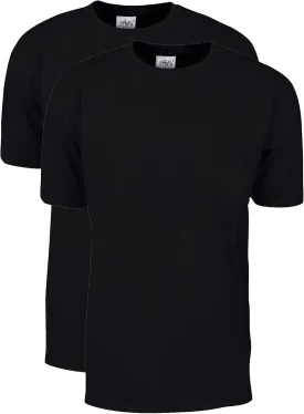 Shaka Wear Men's T Shirt ?C 2 Pack 7 oz Max Heavyweight Cotton Short Sleeve Crewneck Tee Top Tshirts Regular Big Size S-7XL