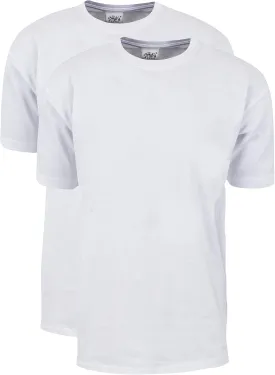 Shaka Wear Men's T Shirt ?C 2 Pack 7 oz Max Heavyweight Cotton Short Sleeve Crewneck Tee Top Tshirts Regular Big Size S-7XL