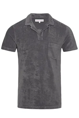 Terry Toweling Polo - Granite