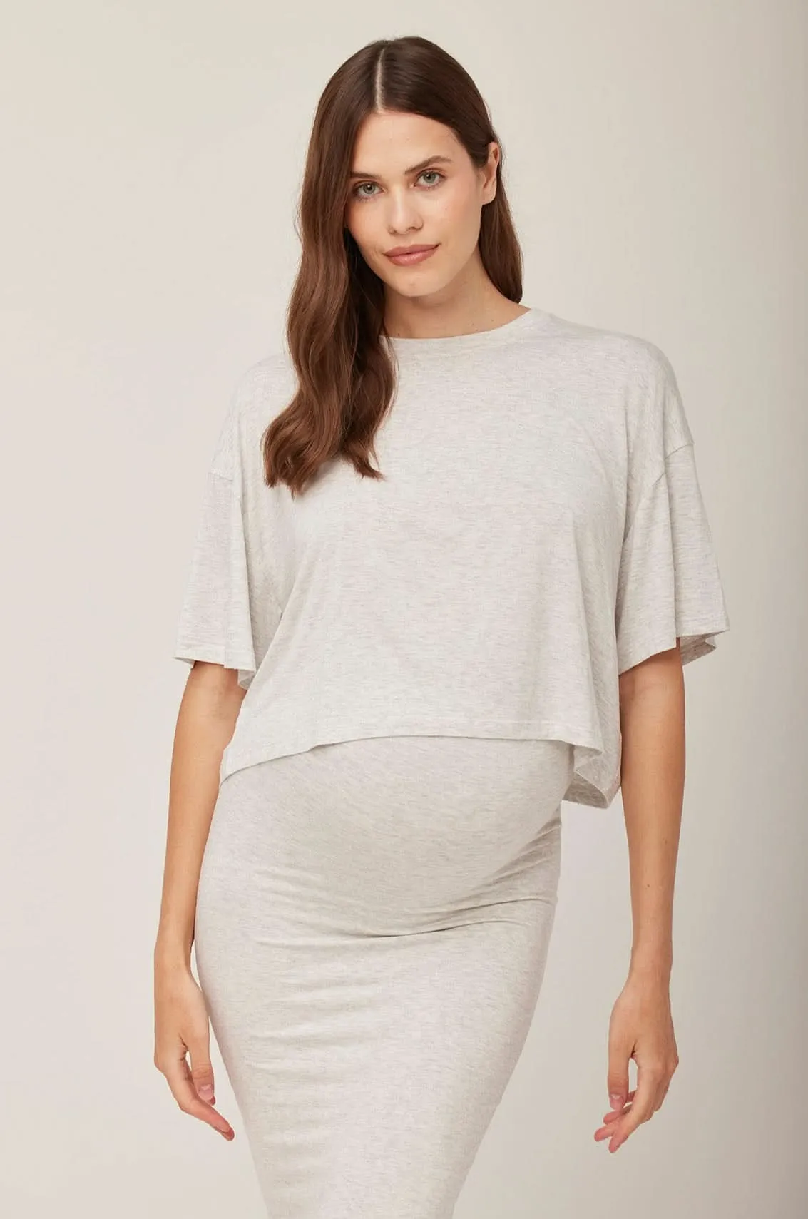 The Cotton Midi Maternity Skirt