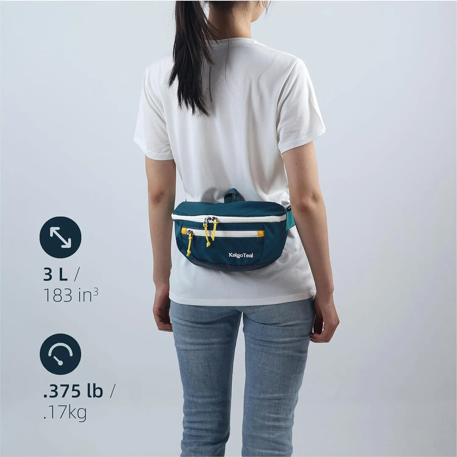 Ultralight Crossbody Fanny Pack 3L, Large Water Resistant Waist Pack for Women & Men, Cycling, Hiking and Travel