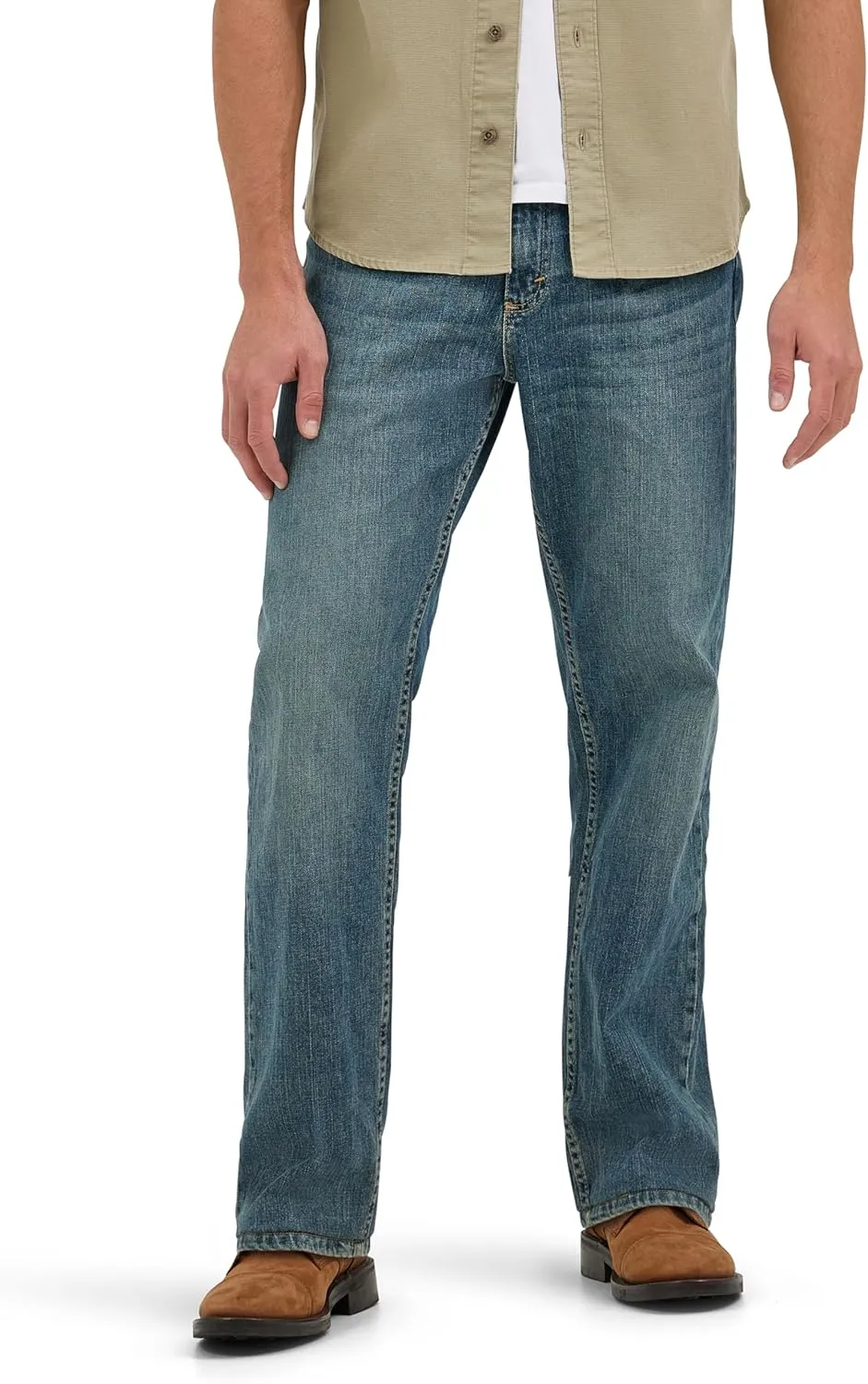 Wrangler Men's Free to Stretch Relaxed Fit Jeans